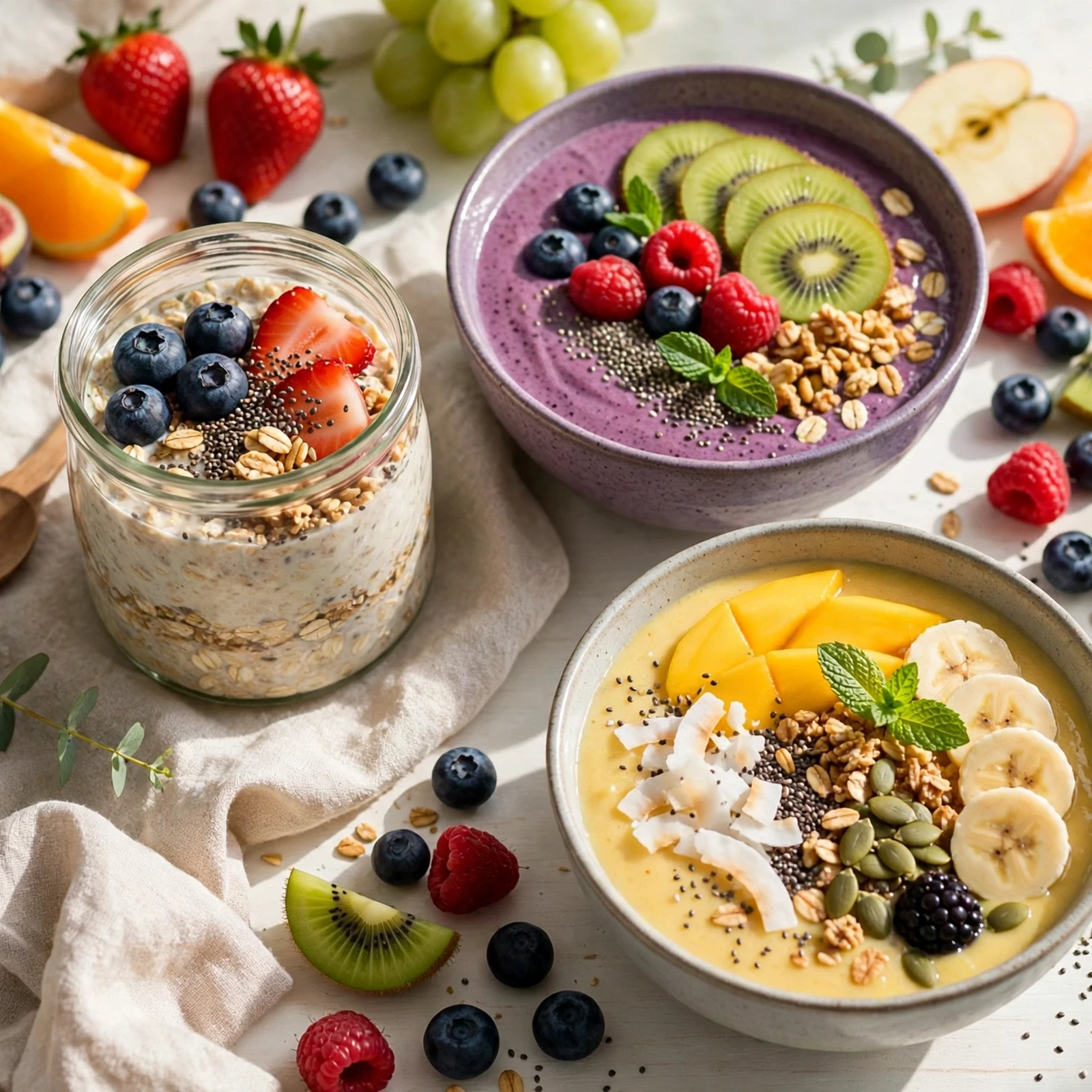 10 Anti-Inflammatory Overnight Oats for Hot Summer Mornings: More Healthy Breakfast Inspiration