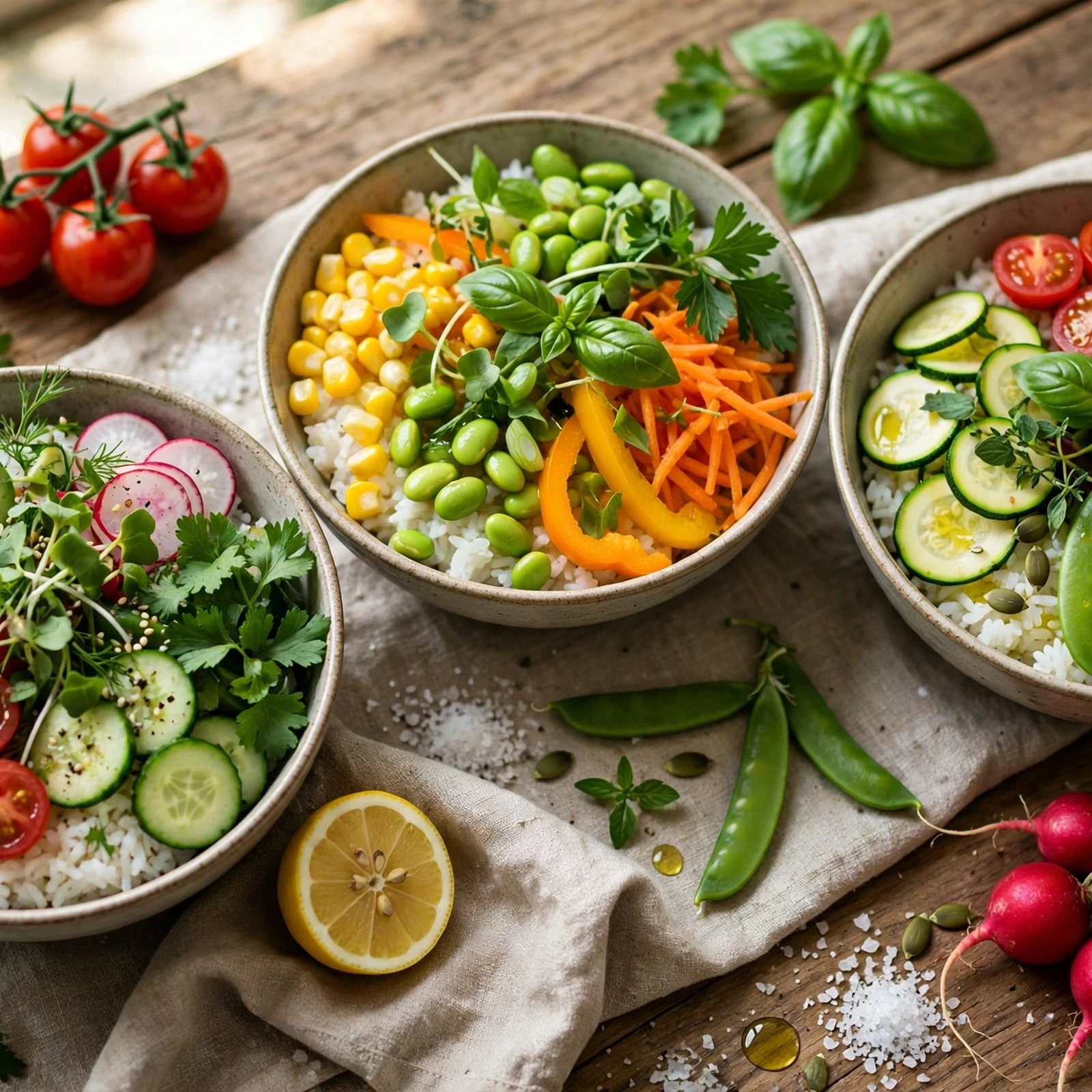 20 Light Summer Anti-Inflammatory Dinners Recipes for Warm Evenings: 20. Summer Veggie Rice Bowls