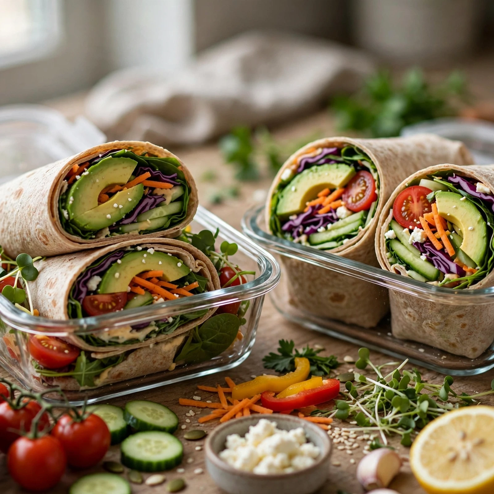 15 Quick 21 Day Fix Wrap Recipes for Lunch Meal Prep: Meal Prep Tips for Fresh Wraps
