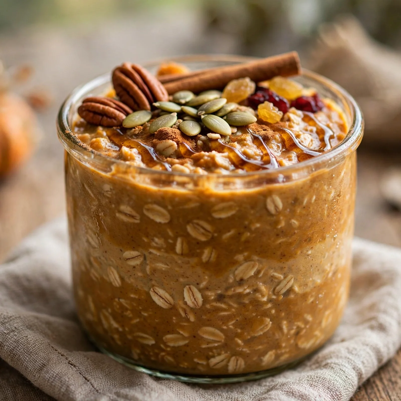 25 Cozy Fall Anti-Inflammatory Recipes to Warm Your Soul: 20. Pumpkin Overnight Oats