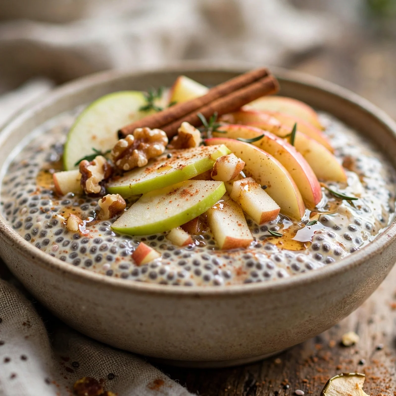 25 Cozy Fall Anti-Inflammatory Recipes to Warm Your Soul: 21. Apple Cinnamon Chia Pudding