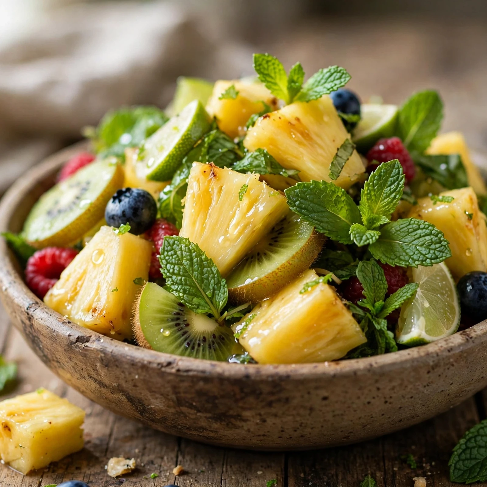 25 Refreshing Summer Anti-Inflammatory Recipes to Beat the Heat: 23. Pineapple Mint Fruit Salad