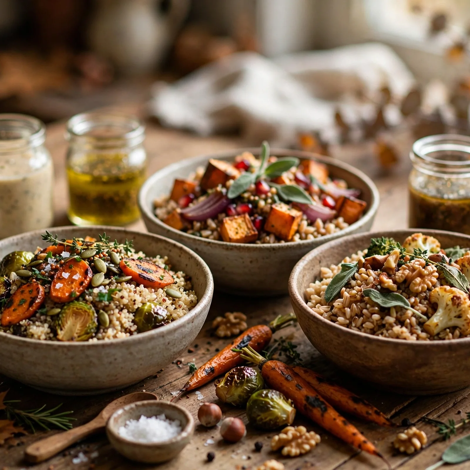 20 Fall Anti-Inflammatory Harvest Bowls with Root Vegetables: Healthy Dressing Ideas