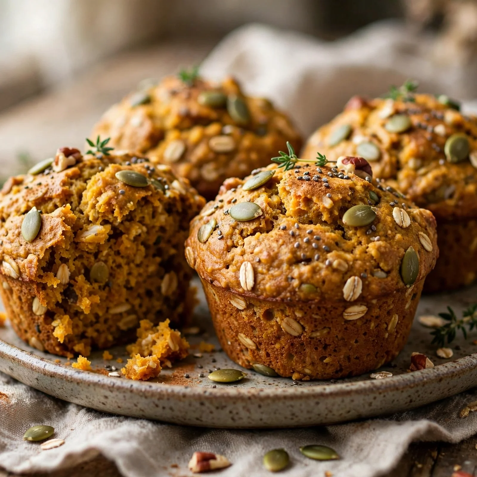 25 Cozy Fall Anti-Inflammatory Recipes to Warm Your Soul: 23. Healthy Pumpkin Muffins