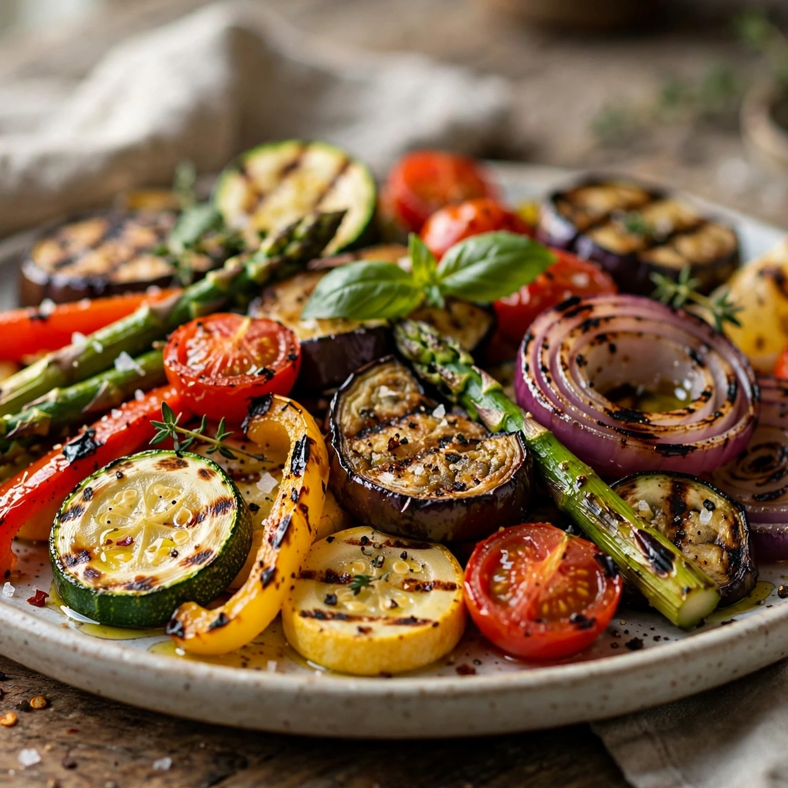 25 Smoky 21 Day Fix Grilling Recipes for the Perfect Summer Cookout: 23. Colorful Grilled Summer Vegetable Platter