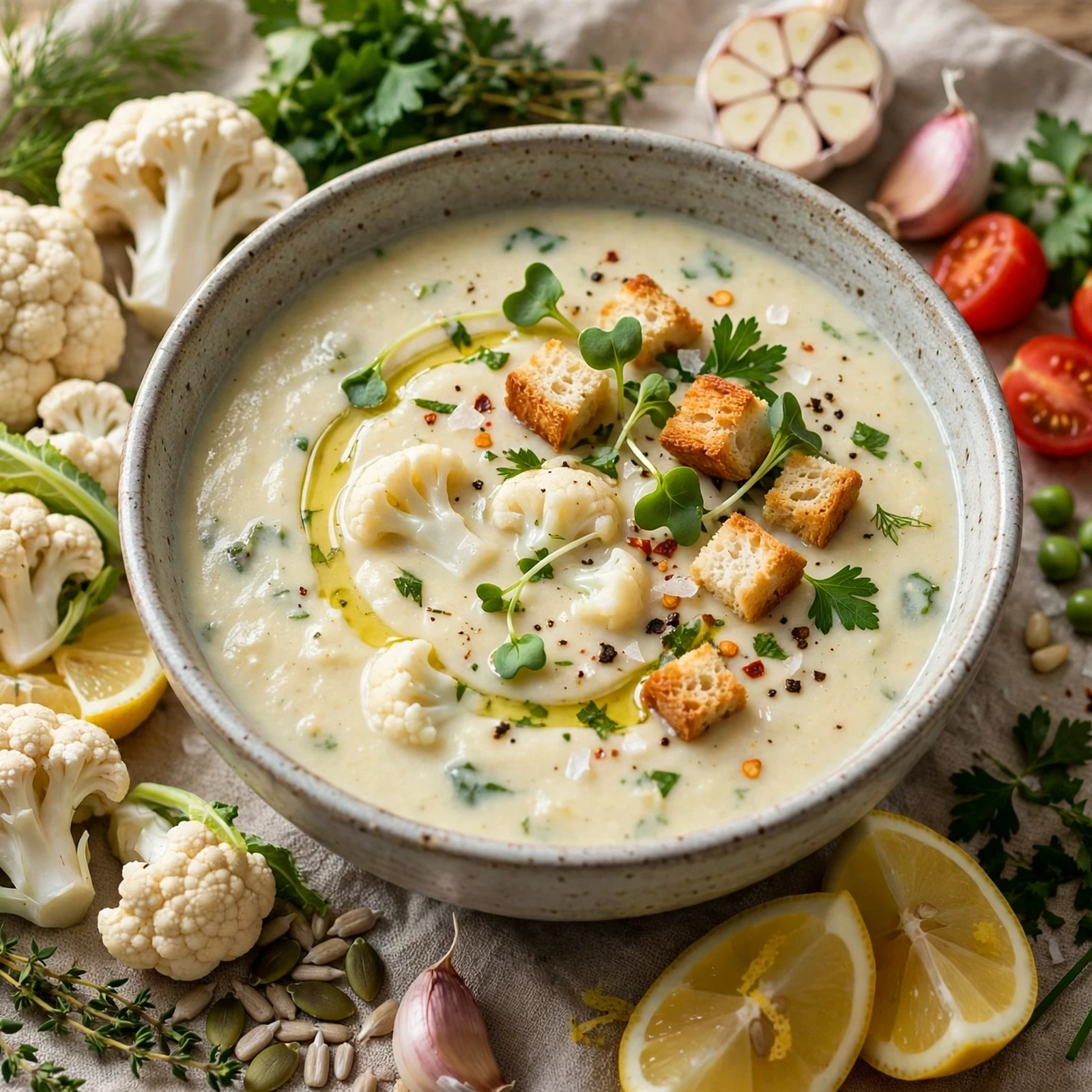 15 Creamy 21 Day Fix Cauliflower Soup Recipes You’ll Make on Repeat: More Healthy Comfort Food Inspiration