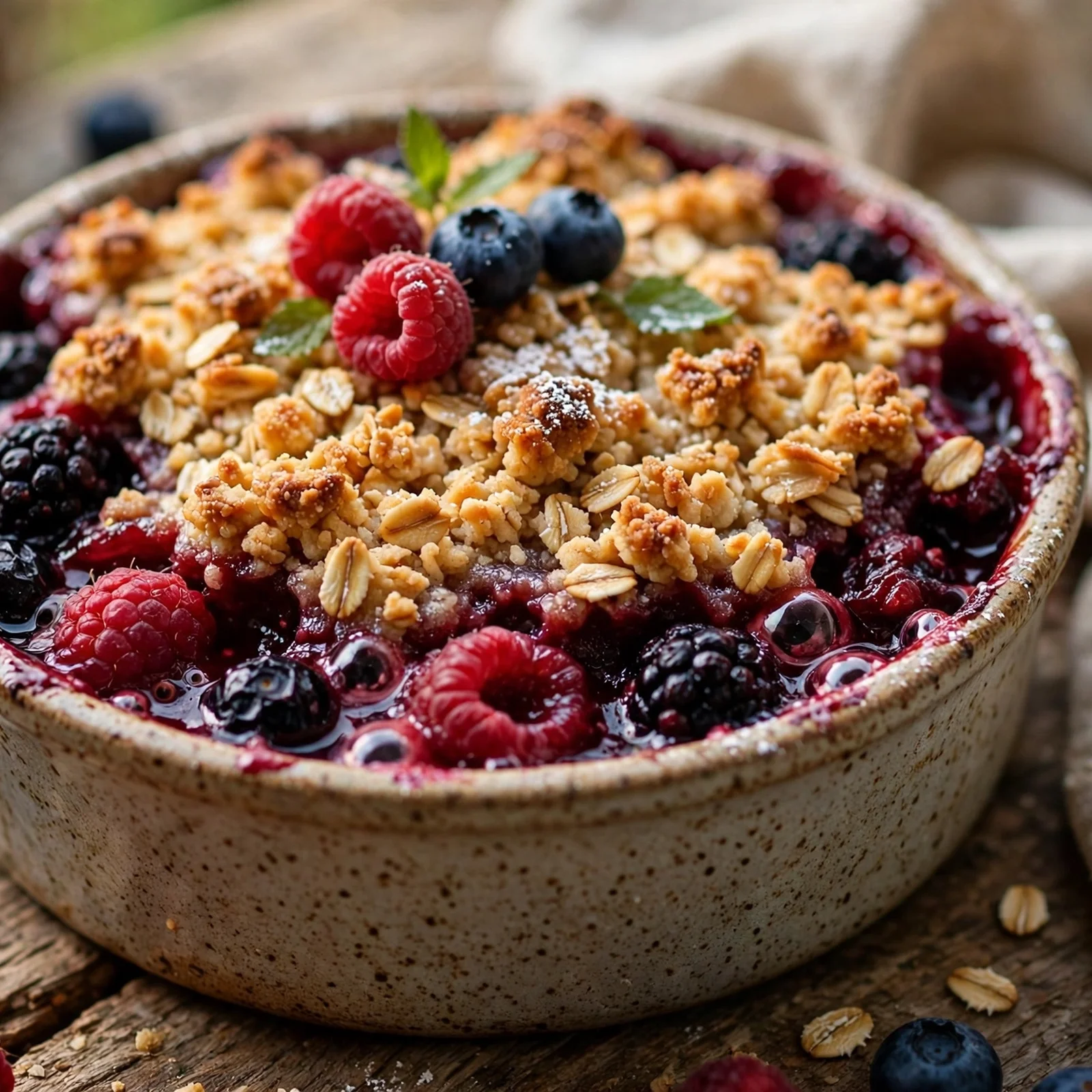 25 Cozy Fall Anti-Inflammatory Recipes to Warm Your Soul: 24. Warm Berry Crisp