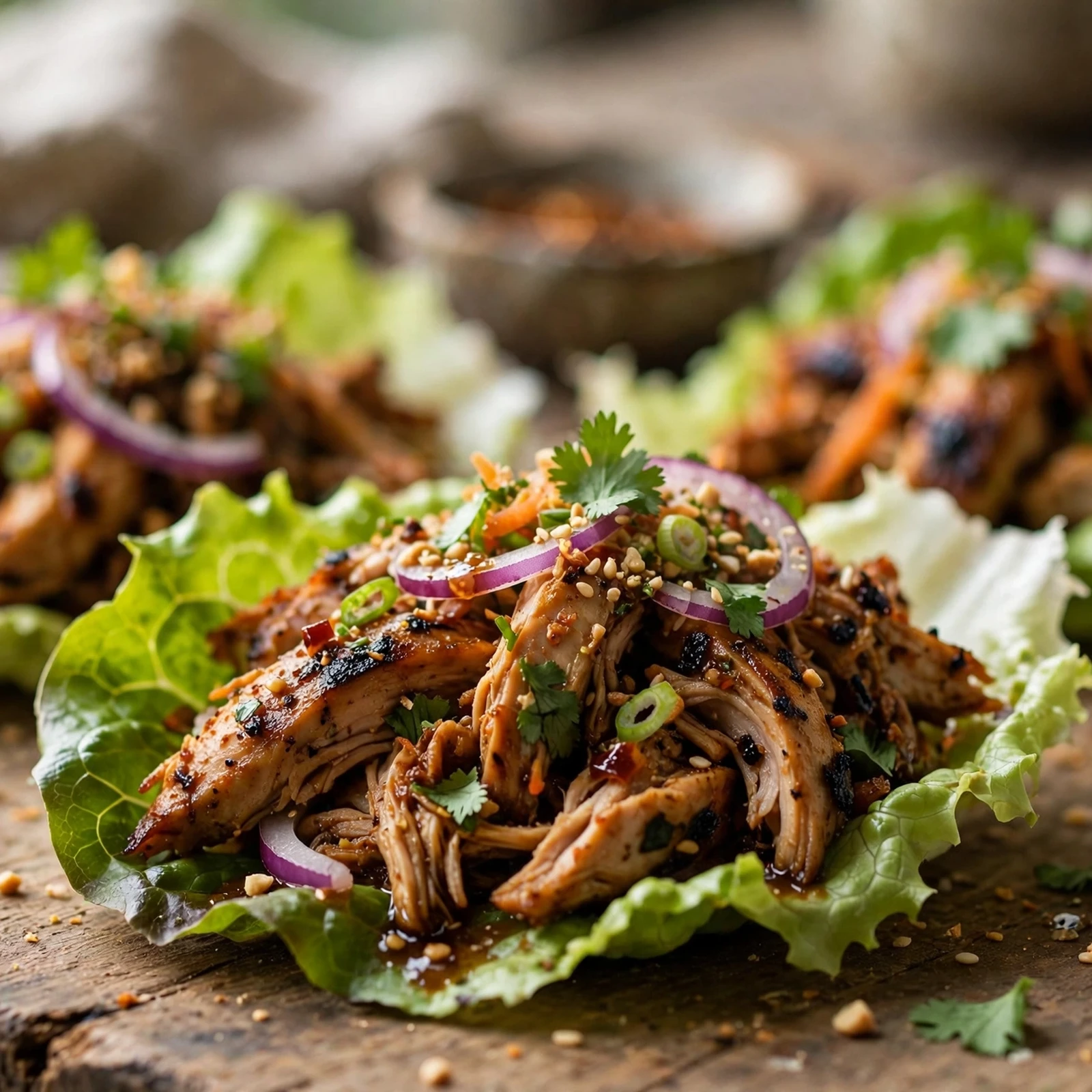 25 Smoky 21 Day Fix Grilling Recipes for the Perfect Summer Cookout: 24. Smoky Chicken Lettuce Wraps