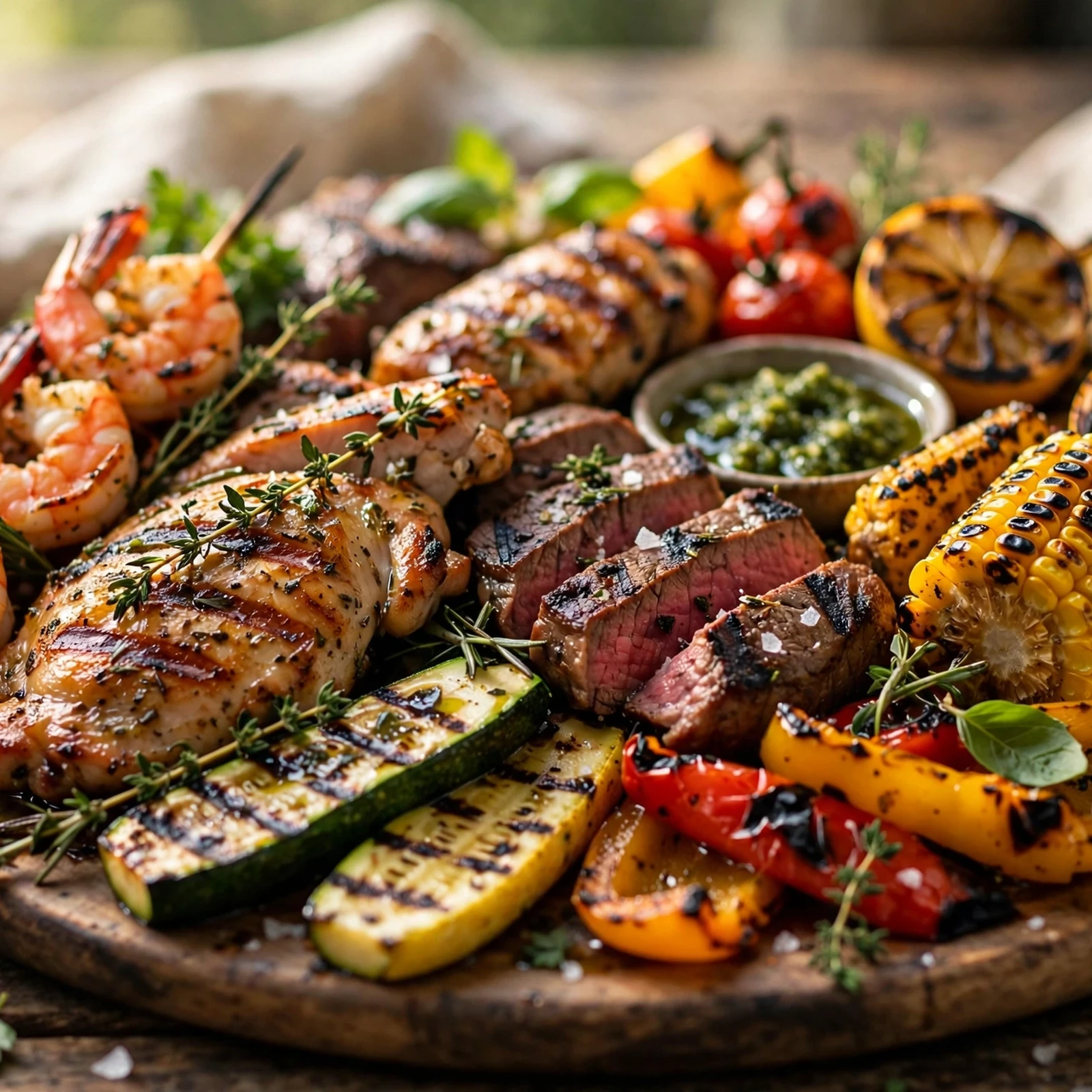 25 Smoky 21 Day Fix Grilling Recipes for the Perfect Summer Cookout: 25. Ultimate Summer Mixed Grill Platter
